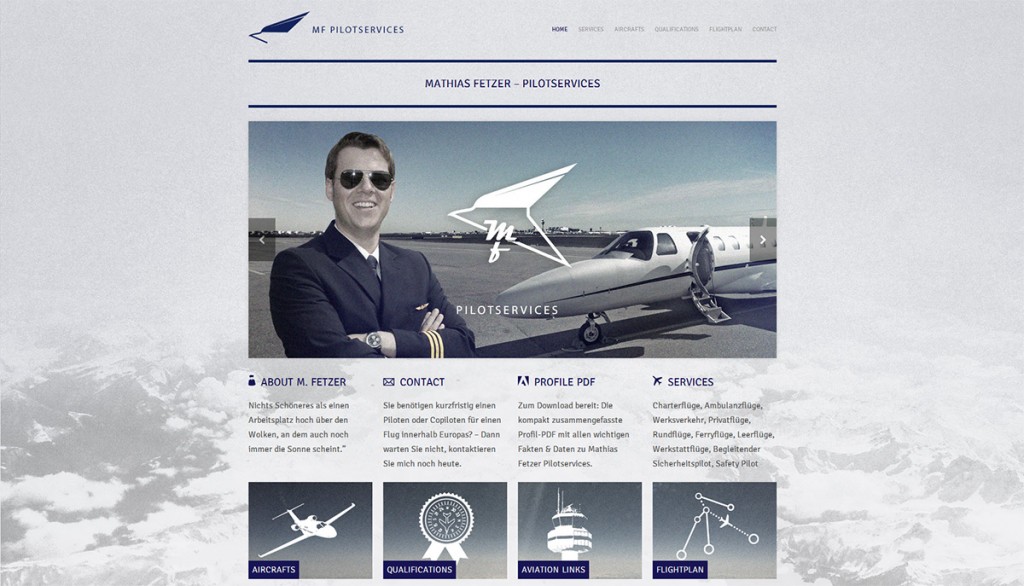 MF-Pilotservices / Website & Logo Design