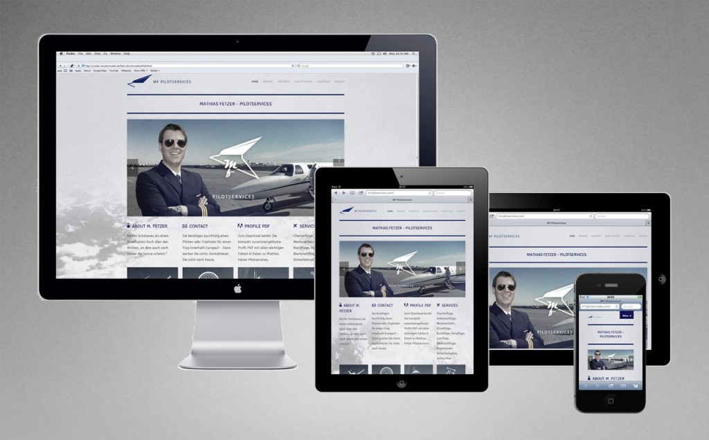 MF-Pilotservices / Website & Logo Design